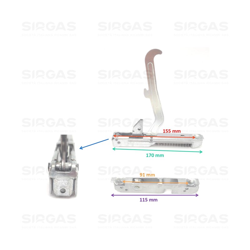 Maniglia Porta Forno Ariston Indesit C00091216 Di.Gi.T. Service - Foto 12